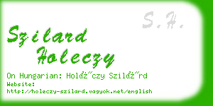 szilard holeczy business card